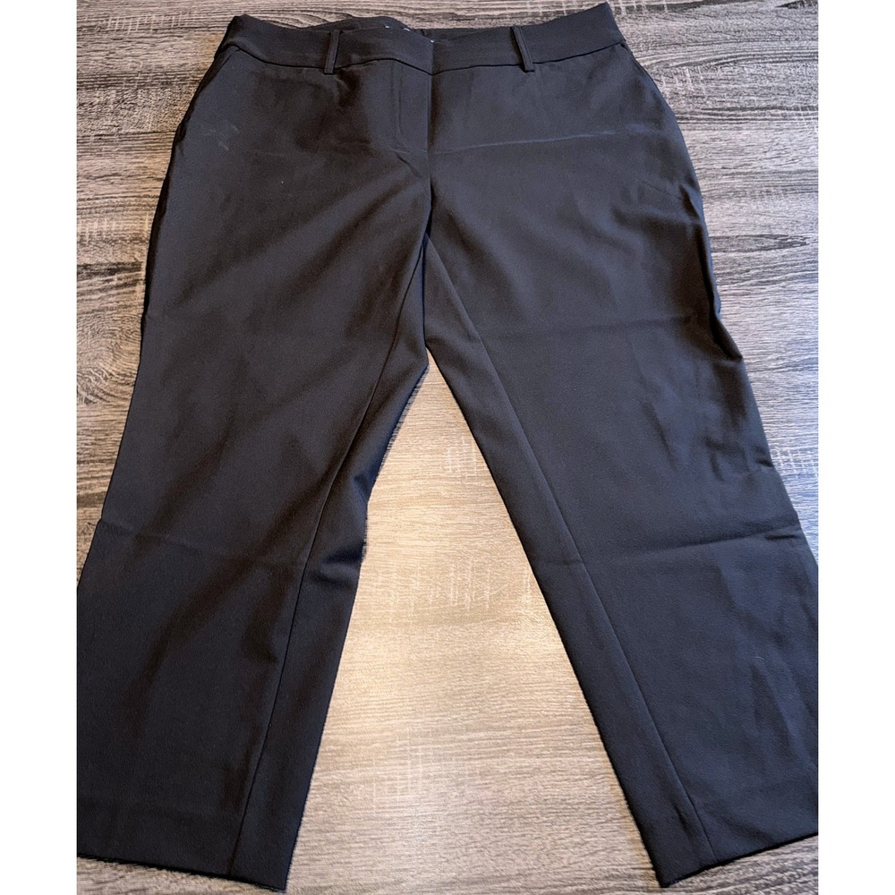 JL ATELIER Black Dress Pants Women's XL TG Flat Front Office Work Career